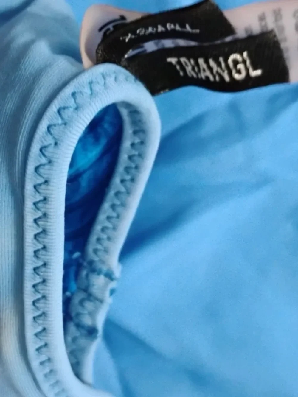 triangl swimwear Bright Blue Scoop Bikini Top